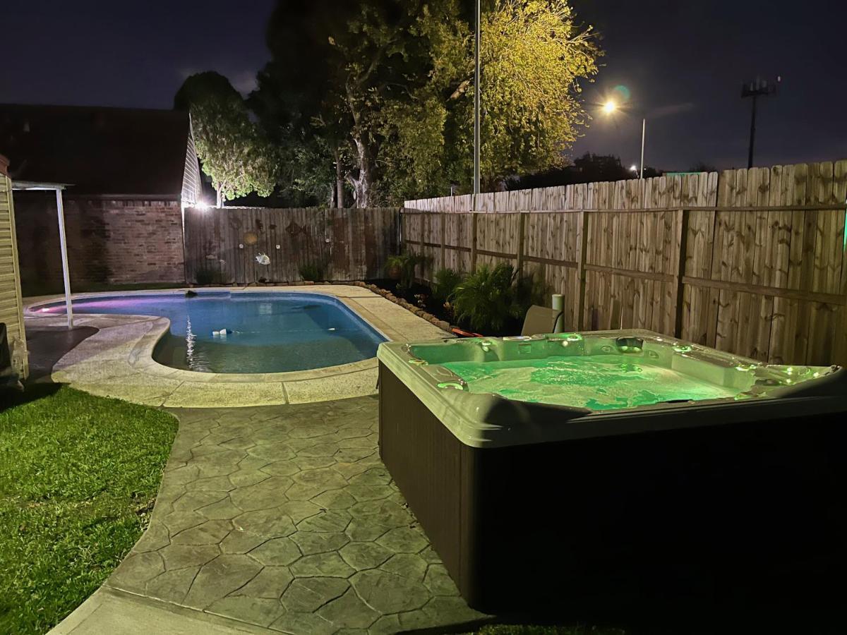 1976Houstongem Luminous Pvtpool & Hottub Dt20Mins For Lrg Families 6Beds 2Bathヴィラ エクステリア 写真
