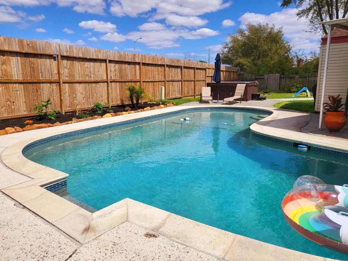1976Houstongem Luminous Pvtpool & Hottub Dt20Mins For Lrg Families 6Beds 2Bathヴィラ エクステリア 写真